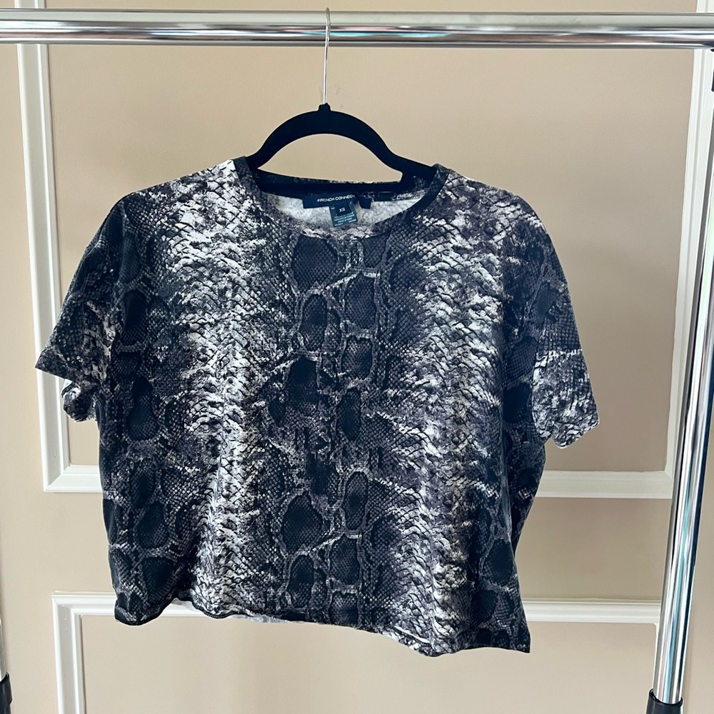 French Connection snakeskin t-shirt